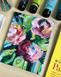 Art Classes Ideas For Painting Easy Abstract Flowers On
