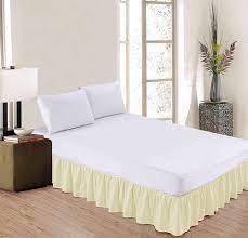 Ivory Ruffle Bed Skirt At Best In