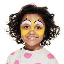 easy bee face paint simple 3 step