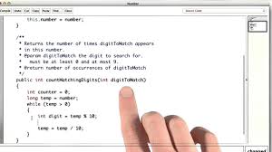 counting matching digits intro to
