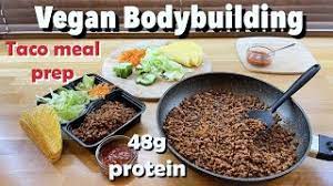 high protein tacos vegan bodybuilding
