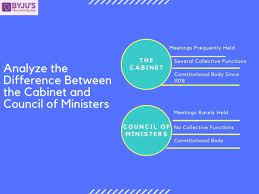 difference between cabinet and council