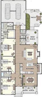 Fountain Circle 2 Narrow House Plans