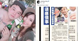 Последние твиты от joshua ang (@joshuaangtm). Actor Joshua Ang Posts Photo Of Ex Wife Himself With Happy Divorce In Glittery Font Mothership Sg News From Singapore Asia And Around The World
