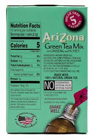 arizona green tea with ginseng iced