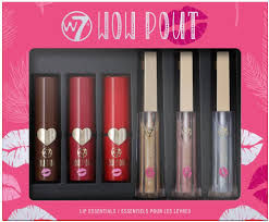 set w7 wow pout lipstick 3x3 5g