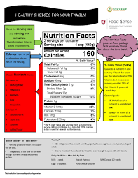 reading a food label
