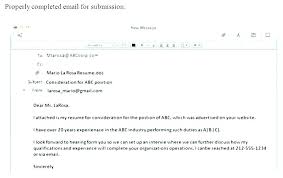 Lovely Email Resume To Recruiter Sample And Email For Resume