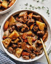 easy vegan crockpot beef stew