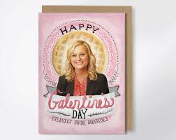 Galentine's day ideas and activities for a girls night out or in around valentine's day. Happy Galentine S Day Leslie Knope Greeting Card Etsy