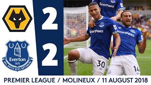 Everton host wolves at goodison park on wednesday knowing surely only a win will keep their faint hopes of european qualification alive. Richarlison S Debut Double Wolves 2 2 Everton Youtube