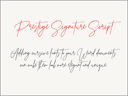 the best cursive fonts for word in 2024