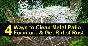 4 Ways To Clean Metal Patio Furniture
