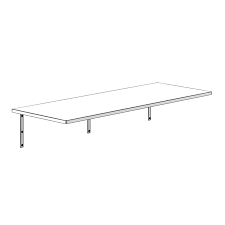 Wall Mounted Table 3d Model From Cgaxis