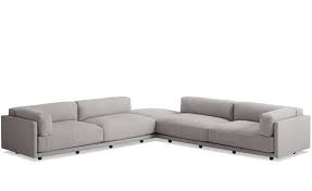 Sunday Backless L Sectional Sofa By Blu