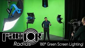 Lighting A Green Screen With Factor Radius 180 Degree Led Studio Light Youtube