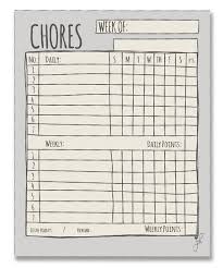 Jennakate Gray Sketch Magnetic Chore Chart
