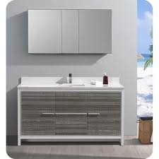 Modern Bathroom Vanity In Ash Gray