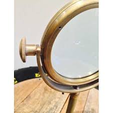 Vintage Brass Magnifier On Stand Unique