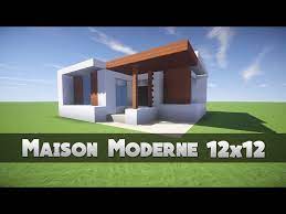 tuto maison moderne 12x12 minecraft
