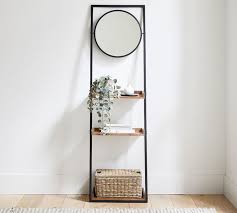 ton ladder shelf with mirror in