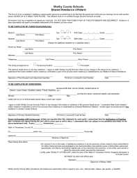 affidavit of residence fill and sign