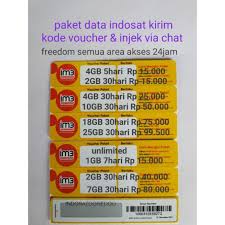 Paket data (inject), indosat data yellow, yellow 1gb 24 jam 1 hariyellow 1gb 24 jam 1 hari, 6.035, 5.035. Paket Data Indosat Injek Vocer Via Chat Shopee Indonesia