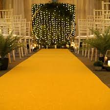 eliza glitter gold wedding aisle runner