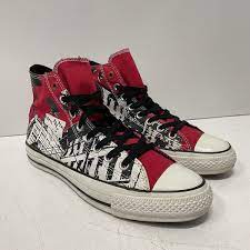red chuck taylor high rare sneakers