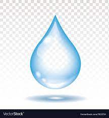 realistic water drop isolated royalty