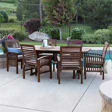 Acacia Wood Patio Dining Set