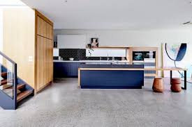 dreamy concrete kitchen floors