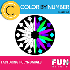 Factoring Polynomials Color By Number