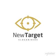 Target Eye Logo Vector Template