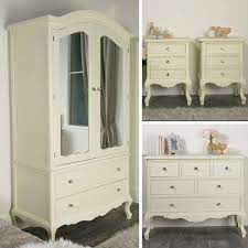 Your bedroom is probably the most important room in your house. Cream Bedroom Furniture Double Wardrobe Chest Of Drawers Bedside Tables Elise Cream Range