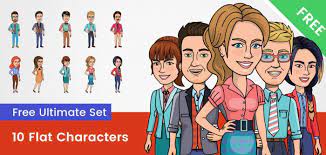 free vector cartoon characters and