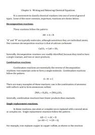 sample chemical equations to balance