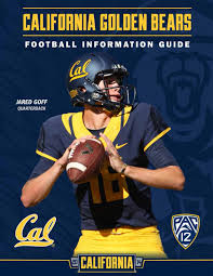 Cal Football Media Guide 2014 Jared Goff Cover Roster