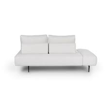 Divan Quartz White Left Chaise Lounge