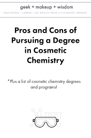 degree in cosmetic chemistry