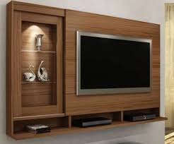 Brown Wall Mounted Pvc Tv Cabinet Bedroom
