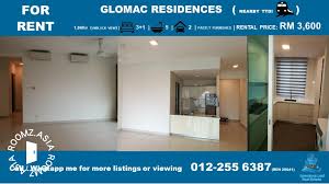 Glomac damansara residences, 699 jalan damansara, 60000 kuala lumpur 9.5 km from city center. 4 Bedroom 5 Bathroom Condominium For Rent At Glomac Damansara Residences Roomz Asia