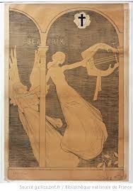 Beatrix [2eme Salon Rose Croix, 1893] : [affiche avant lettre] / Aman-Jean  | Gallica