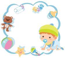 baby border vector art icons and