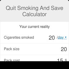 Quit Smoking And Save Calculator Omni