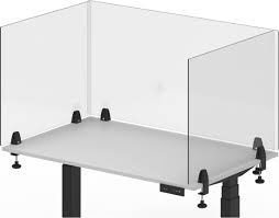 Desk dividers refer to panels, shields, or dividers that are attached to desks to provide employees with an added layer of protection and safety. Luxor Divcl 30x30x60 Package Of 3 Clear Desk Dividers With Clamps 30 High 30 Sides 60 Back Panel Touchboards