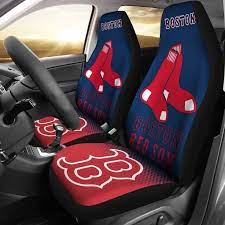 Boston Red Sox Seat Covers Set Of 2 In