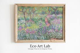Irises Famous Claude Monet Painting