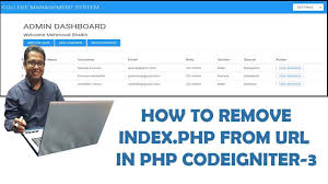 how to remove index php from the url in