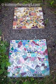 Mosaic Stepping Stones Summerhouse Art